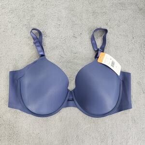 NEW Warner's Bra Womens 40C Blue Simply Perfect Underarm Smoothing Underwire